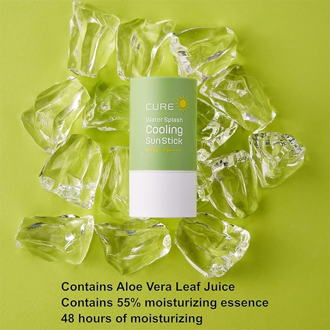Aloe CURE Water Splash Cooling Sun Stick SPF 50+ PA++++ 23g / Soothing UV protection Suncreen
