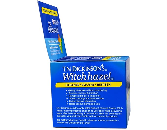 T.N. Dickinson's Witch Hazel Cleansing Pads, 60 Count