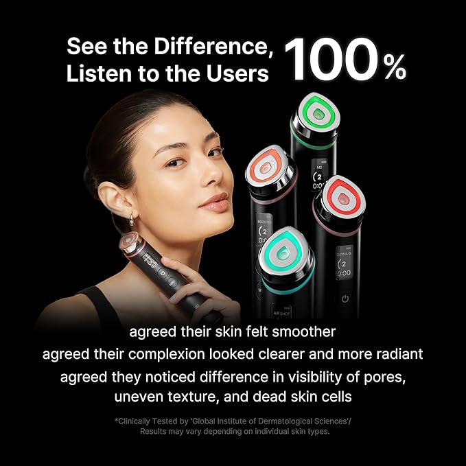 medicube Booster Glow Duo For Poreless Radiance: Age-R Booster Pro (Black) and Collagen Jelly Cream 50ml | Gifts for Women, Skin Care Set