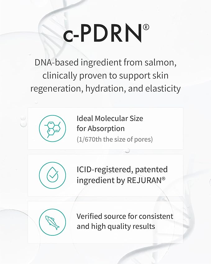 REJURAN® Skincare Duo with c-PDRN® – Turnover Ampoule (1.69 fl oz) & Rebalancing Toner for Firming, Hydration, Pore Care & Radiant Glass Skin – Korean Anti-Aging Serum & Toner Set