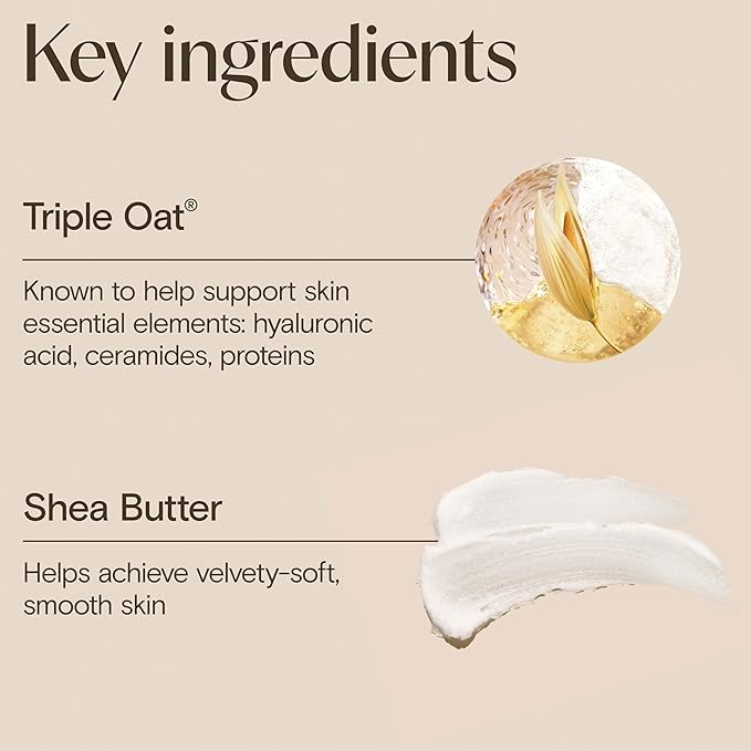 Aveeno Skin Relief Moisturizing Lotion Heals Very Dry, Sensitive Skin, Fast-Absorbing Body Lotion with Soothing Triple Oat & Shea Butter Formula, Fragrance Free, Non-Comedogenic, 12 fl. oz