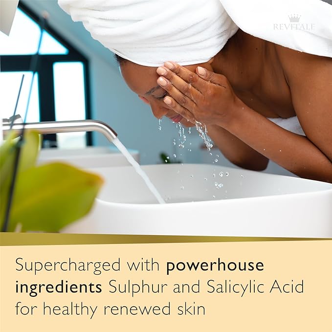 REVITALE Advanced BHA Salicylic Acid & Sulphur Scrub Soap – Clarifying Exfoliating Bar