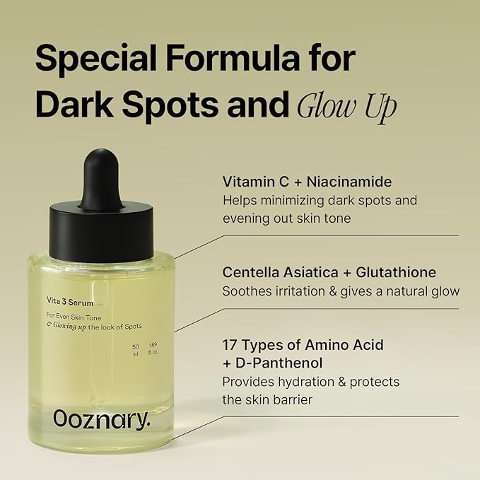 Vita 3 Serum + Toner Set - Vitamin C Derivatives, Niacinamide, Centella for Glow and Extra Hydration 8.45 fl oz l 250ml