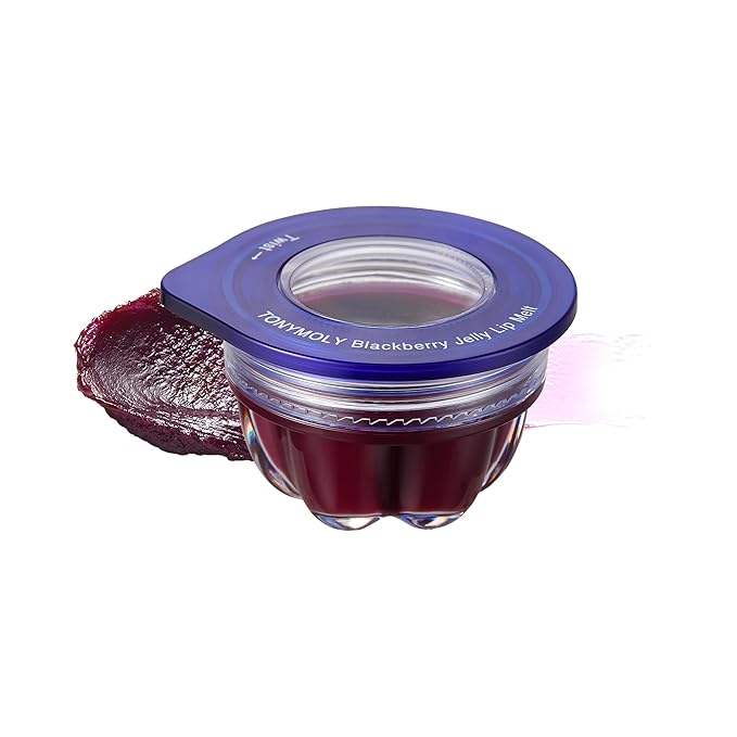 TONYMOLY Jelly Lip Melt, Moisturizing, Hydrating & Nourishing Lip Balm Treatment, Blackberry 0.31 oz.