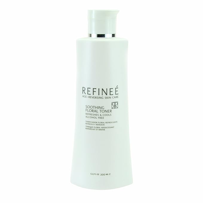 Refinee Soothing Alcohol-free Floral Face Toner with Hydrating and Firming Rose Water 6oz