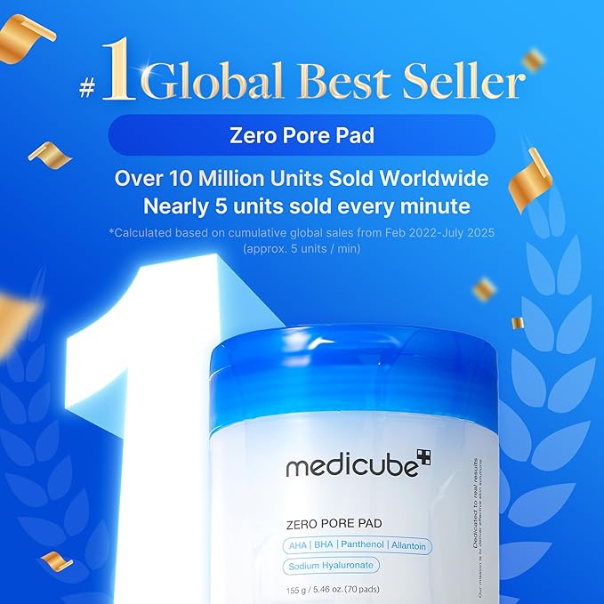 medicube Affordable Value Trio for Pore & Texture Care: Zero Pore Pads 2.0 and Zero Exosome Shot 7,500 PPM Spicule Facial Serum and Collagen Jelly Cream (110ml) | Korean Skincare, Gifts for Women
