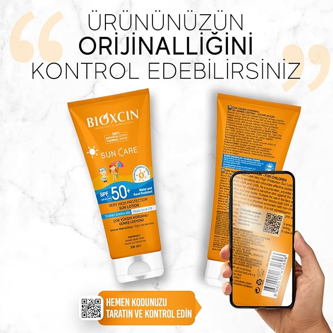 BIOXCIN Sun Care Very High Protection Children's Sunscreen 100% Botanical Active, 50 SPF, 200 ml