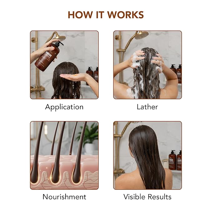 Botanic Hearth Argan Oil Shampoo And Conditioner Set | 16 Fl Oz Each With Keratin, Restorative & Moisturizing, Sulfate Free | All Hair Types & Color Treated Hair, Men And Women | (Packaging May Vary)