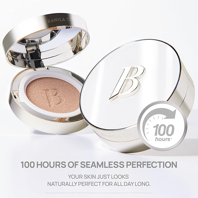 BANILA CO Covericious Ultimate Cover Cushion | Pore Blurring & Seamless Finish | Up to 100HR Long-Wear Matte Foundation | 20 Inclusive Shades | Korean Cushion Foundation (14g / 0.49 oz), 32C MAPLE
