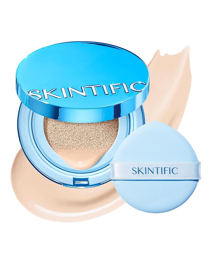 Velvet Matte Cushion Foundation Blue #00N Natural Porcelain| Full Coverage,12H Oil Control,Ideal for Oily & Combination Skin,Waterproof,Long-Lasting, Lightweight, Hydrating,Transfer-Proof