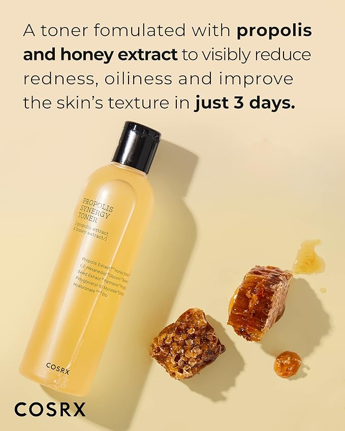COSRX Honey Glow Ritual- Honey Toner + Serum Duo- Korean Toner & Moisturizer for Daily Hydration, For all Skin Types, Propolis Extract, Glow and Radiance, Korean Skin Care