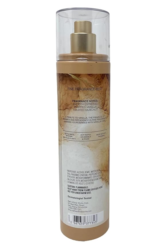 Bath & Body Works Vanilla Cafe Deluxe Gift Set - Fragrance Mist, Body Lotion, Body Wash and Body Cream with a Himalayan Salts Springs Bar Soap