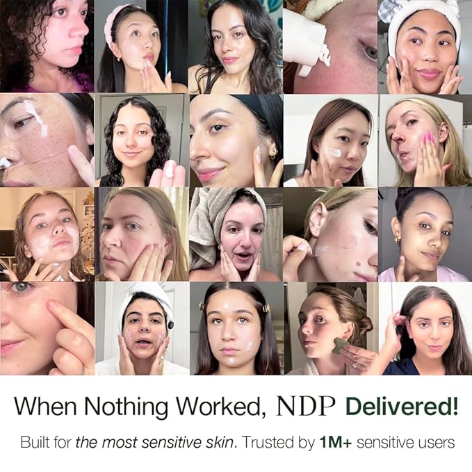 NDP Vitamin B9 Tone-up Cream, Silicone Free Face Primer for Pore Minimizing, 95% Pure Cica Extract, Breathable Skin Formula, Glass Skin & Lightweight, V-Cream Clean K-Beauty (65ml / 2.19 Fl Oz)