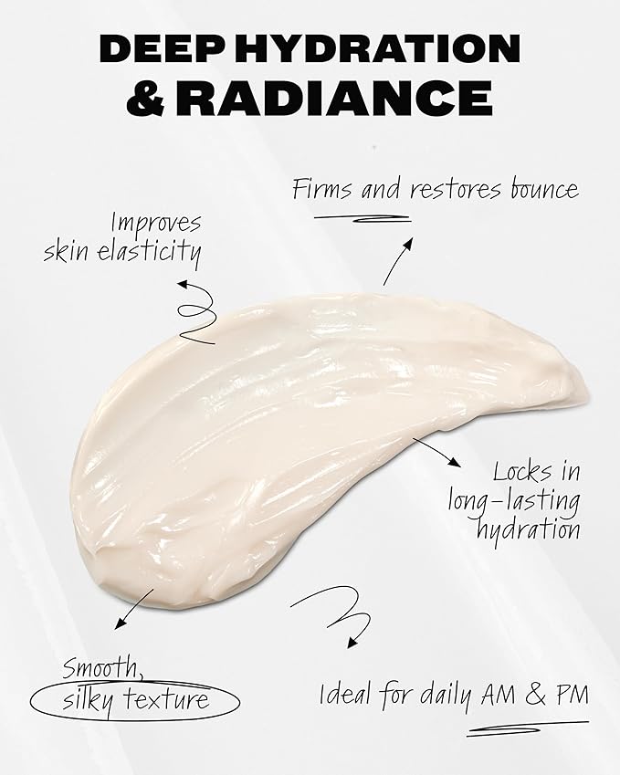 Then I Met You Renewing Rich Beauty Cream, Deep Hydration Korean Moisturizer with Quad Ginseng Complex, Fast Absorbing Vegan-Cruelty-Free Plant-Based Antioxidant, Alcohol Free Skincare for Exfoliated