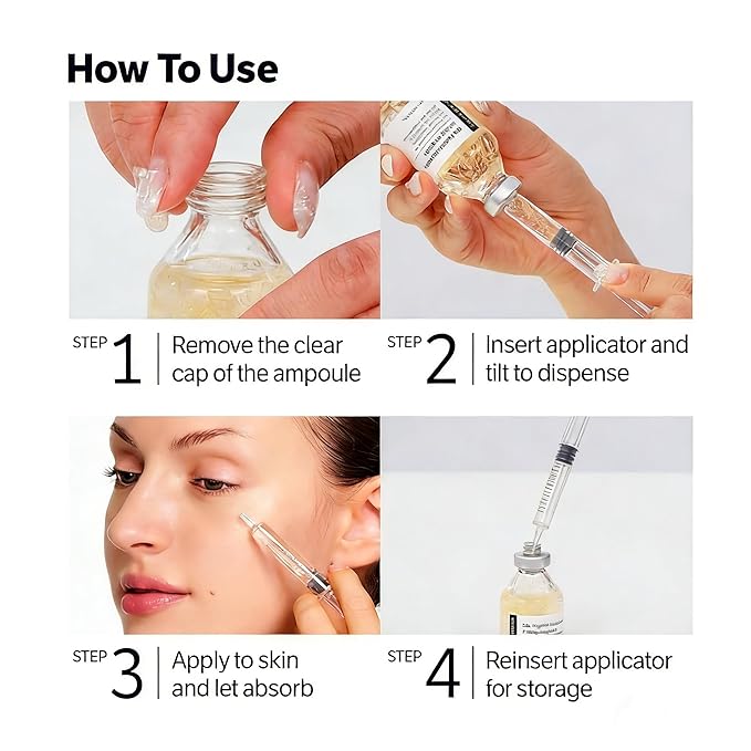 Silk Peptide Intensive Lifting Ampoule Korean Anti-Aging Facial Essence - Face Tightening, Lifting, Smoothing & Hydrating | 50ml (2pcs)
