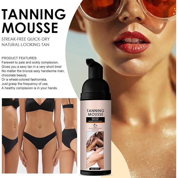 Tanning Lotion Tanning Accelerator Cream Outdoor Indoor Fast Tanning Natural skin Men&Women Tanning Mousse Tanning Cream for Sunbeds Natural Ingredients