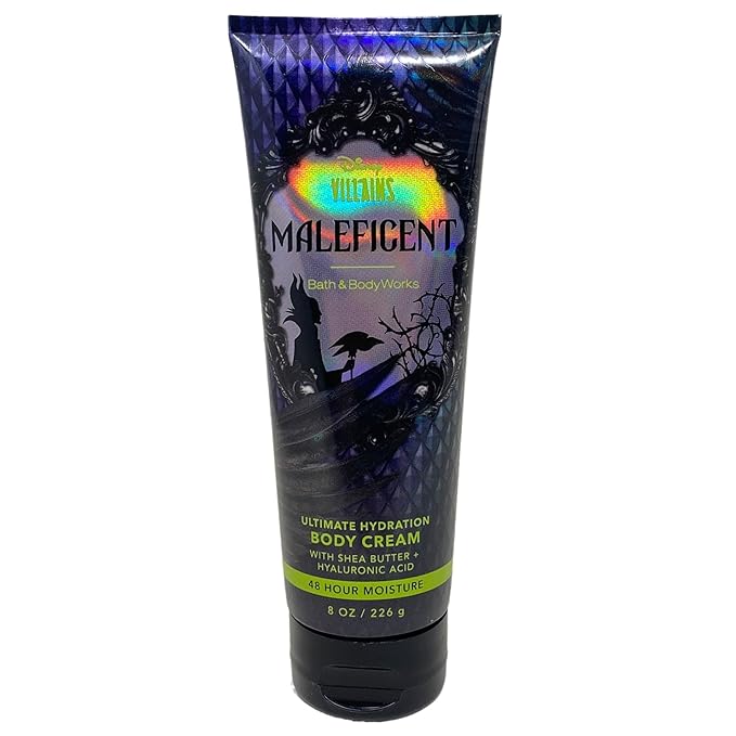 Bath & Body Works Disney Villains Collection Maleficent Trio Set - Body Cream Fragrance Mist and Body Wash - with a Natural Oats Bar Soap - Full Size