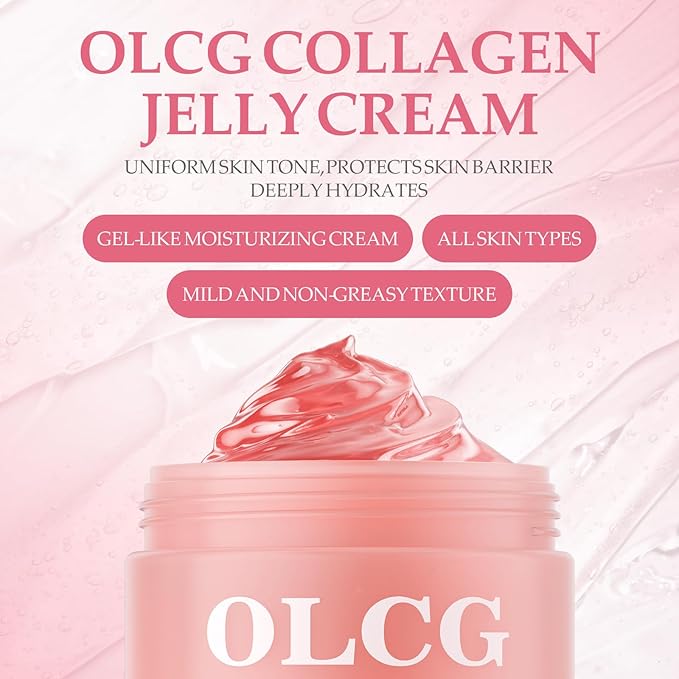Collagen Jelly Cream – A Gel-Textured Moisturizing Cream For Radiant And Plump Skin – Contains Hydrolyzed Collagen And Sodium Hyaluronate – Suitable For Daily Use