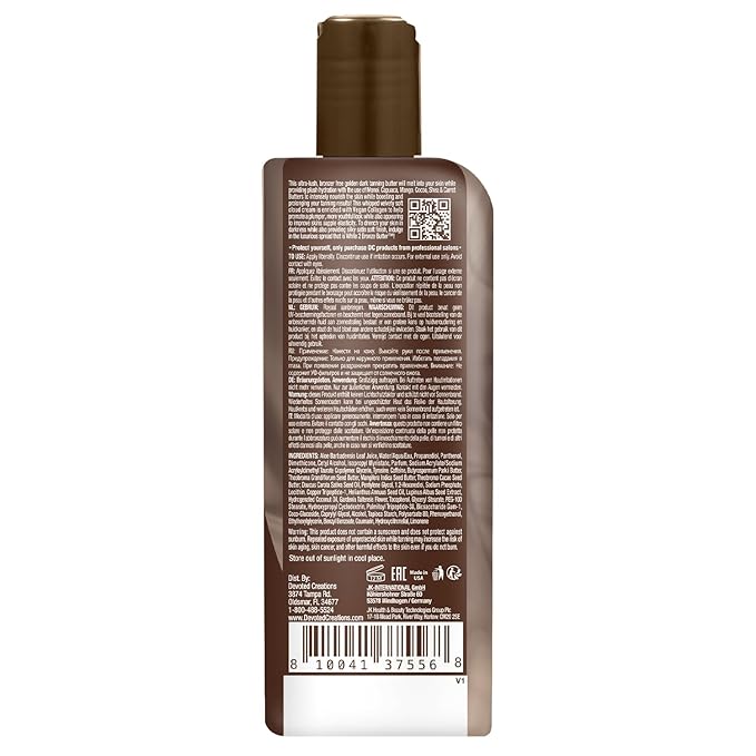 Devoted Creations White 2 Bronze Butter - Wrinkle Fighting Skin Softening Golden Tanning Butter Dark Tanning Lotion