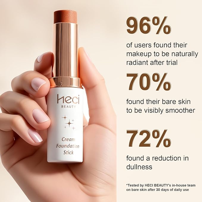 Tinted Foundation Stick, Balm to Cream Foundation with Light to Medium Coverage, Infused with Hydrating Ingredients,Deep, 0.25 oz
