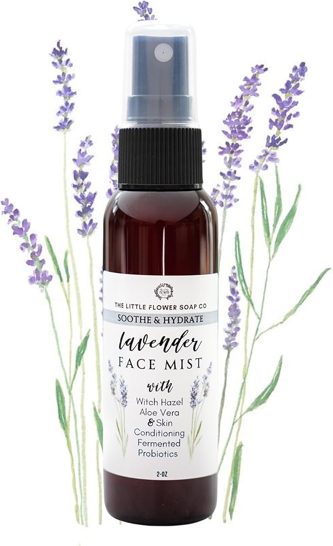 Lavender Face Mist – Natural Hydrating Toner with Aloe & Witch Hazel 2oz