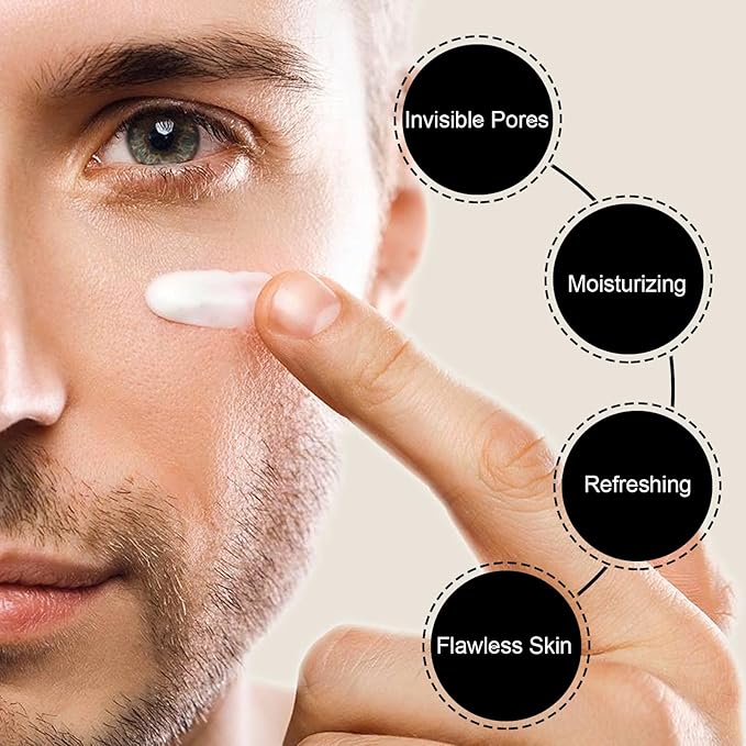 Men's Face Cream, Men's Makeup Concealer Cream, Hydrating and Moisturizing Lazy Beauty Face Cream, Travel Size
