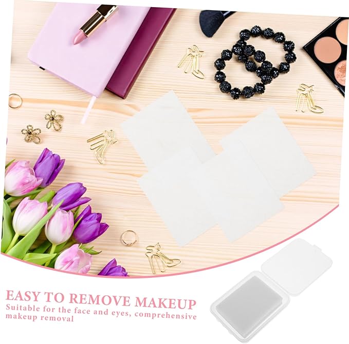Mikinona 384 Count Ultra-Thin Silk Makeup Remover Pads Disposable Cotton Face Wipes for Toner and Eye Makeup Removal for Sensitive Skin Travel-Friendly Facial Cleansing Products