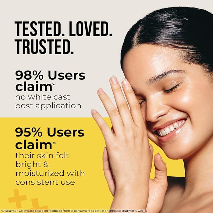 Dr. Sheth's Ceramide & Vitamin C Sunscreen In-Vivo Tested Protects, Moisturizes & Brightens Skin SPF 50+ PA++++ Lightweight, Leaves No White Cast 50 g