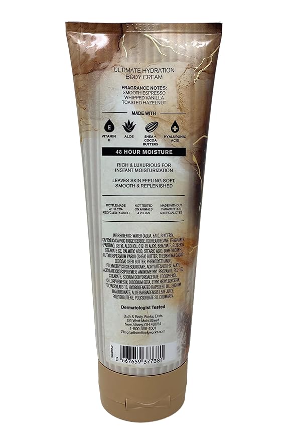 Bath & Body Works Vanilla Cafe Deluxe Gift Set - Fragrance Mist, Body Lotion, Body Wash and Body Cream with a Himalayan Salts Springs Bar Soap