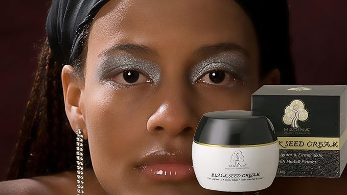 Black Seed Facial Cream/Lighter, Firmer Skin/Contains Black Seed Oil and Herbal Extracts. by Madina
