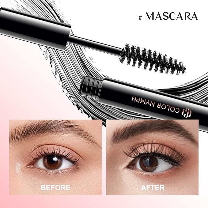 Color Nymph Makeup Kit For Teens Girls, All In One Girls Makeup Sets with Cosmetic Pink Makeup Bag Includes 18 Color Eyeshadow Palette Blush Lipstick Lip Pencil Eye Pencil Brush Mascara