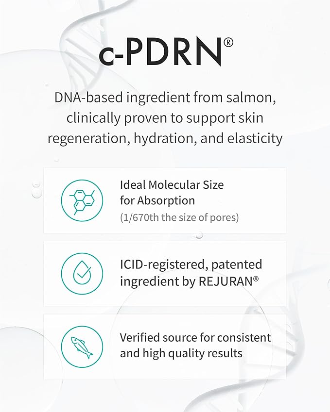 REJURAN® Skincare Duo with c-PDRN® – Turnover Ampoule (1.69 fl oz) & Rebalancing Toner for Firming, Hydration, Pore Care & Radiant Glass Skin – Korean Anti-Aging Serum & Toner Set