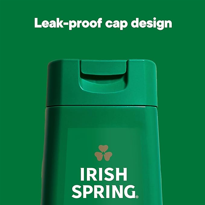 Irish Spring Original Moisturizing Body Wash for Men, 24-Hour Fresh, Face and Body Wash, Men’s Body Wash, Biodegradable Ingredients, Paraben Free, Cool Fresh Scent, 20 fl oz Bottle (2 Pack)
