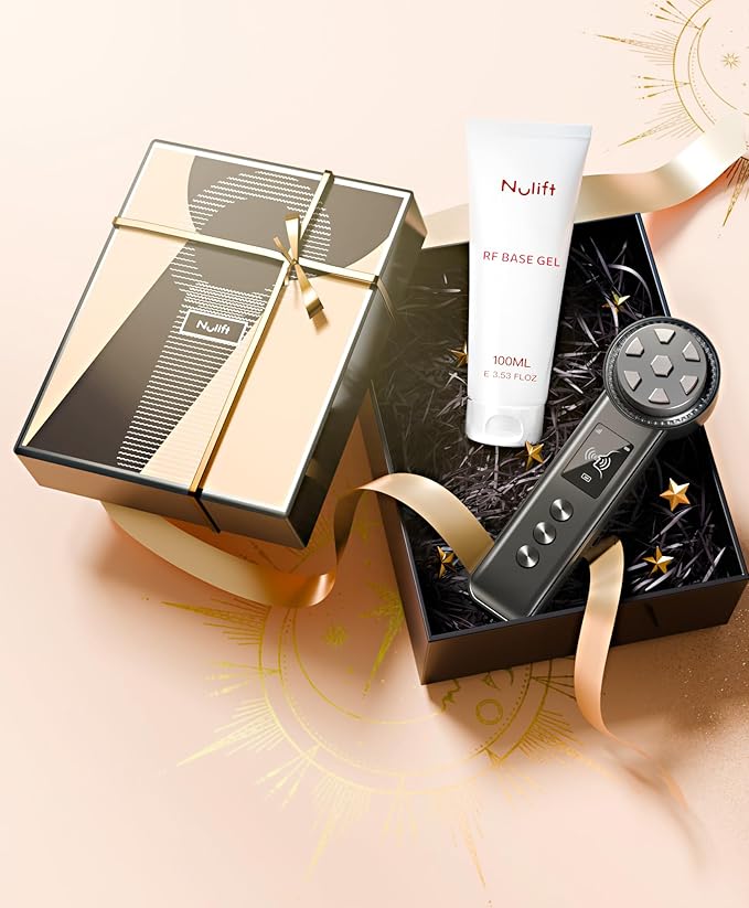 Radio-Frequency Skin Tightening Device | 6 in 1 Home-RF Face Beauty Device | Professional Facial Skin Tightening | Lifting | Wrinkle Reducing | Anti Aging | Depuff | Increase Absorption(with Gel)