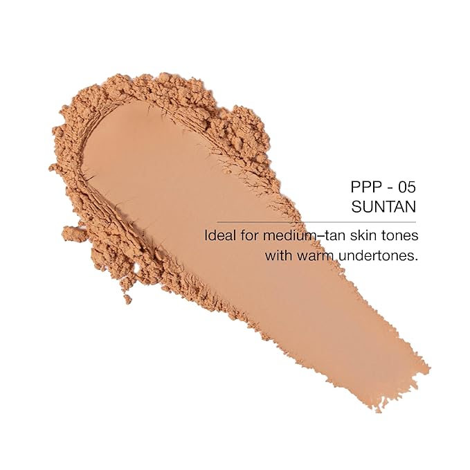 KimChiChic Beauty Puff Puff Pass Set and Bake Setting Powder for Makeup, Extra Fluffy Loose Face Powder Poof, Soft Natural Face Makeup for Uneven Skin Tone, 05 Suntan