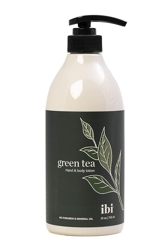 IBI Mineral Oil Free Moisture Hand and Body Lotion For Dry Skin with Green Tea 25.4 fl oz / 750ml, 1 bottle