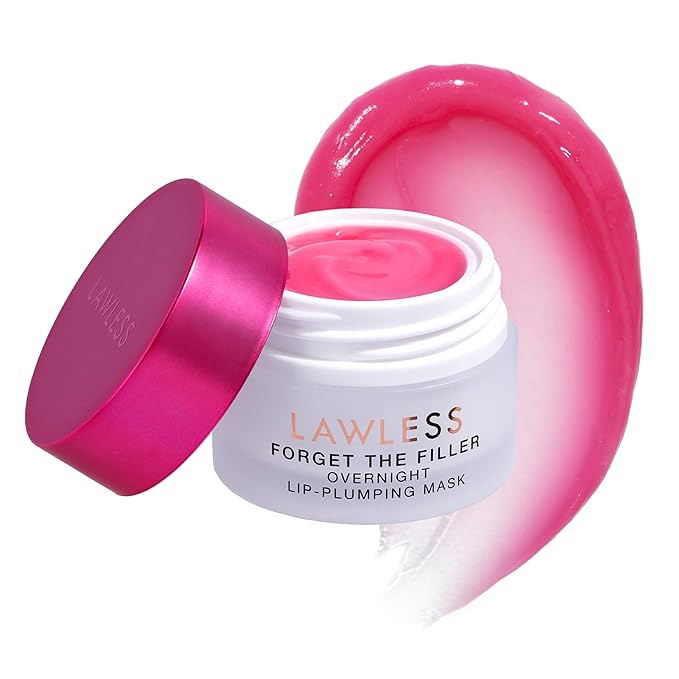 Lawless Women's Forget The Filler Overnight Lip Plumping, Juicy Watermelon, 0.28 Ounce (Pack of 1)