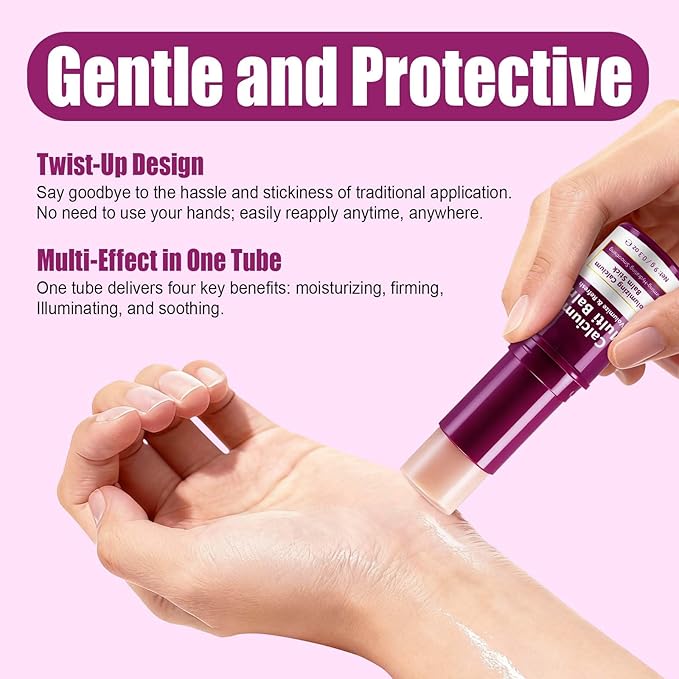 Calcium Multi-Balm Stick - Hydrating & Firming Eye, Neck & Face Treatment, Korean Wrinkle Core Stick for Deep Moisture, Skin Elasticity & Smoothing, Portable Anti-Aging Balm