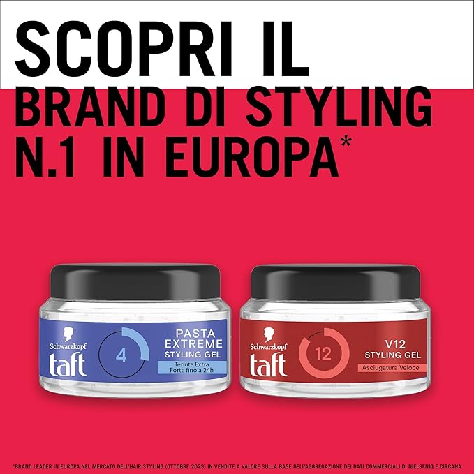 Taft: V12 Power Gel 250ml 8.45fl.oz [ Italian Import ]