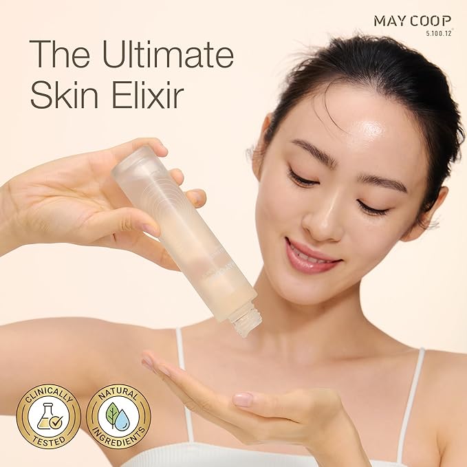May Coop Raw Sauce Moisture Essence Toner | Korean Hydrating Face Toner for Dry & Sensitive Skin | Rice Water, Centella Asiatica & Birch Bark | Fast-Absorbing Skincare Formula, 1.35 fl. oz.