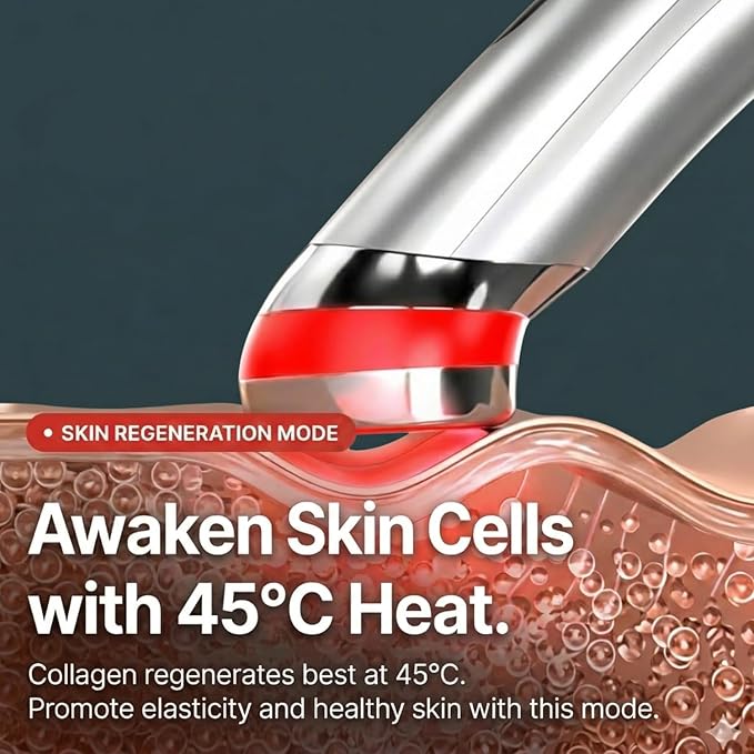 Surgia Shot Beauty Device Korean Skin Care Pore Tools Collagen Three Modes for Glowing Facial Youthful Skin Face Tightening Puffiness Moisture Gifts for Mom