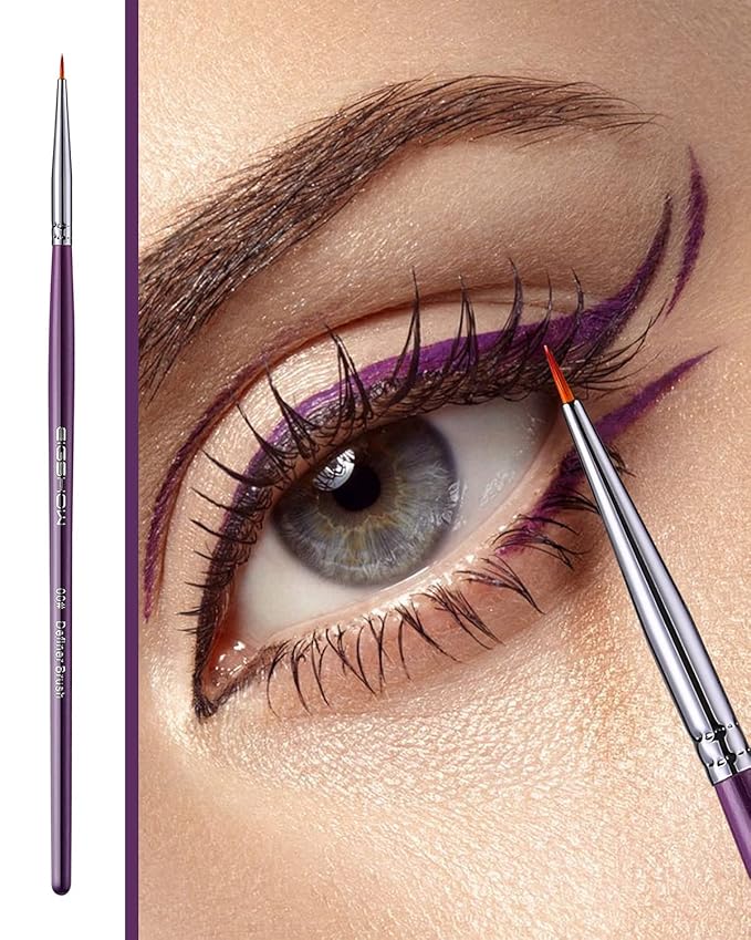 EIGSHOW Eyeliner Brush Set, Ultra Fine Gel Eyeliner Brush for Precision Eye Liner, Eyebrow Filling, Face Painting, 4 Pieces