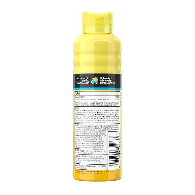 Neutrogena Beach Defense Sunscreen Spray SPF 30, Hawaii Reef Act 104 Compliant, Octinoxate & Oxybenzone Free, Broad Spectrum, Fast Absorbing & Lightweight, Face and Body Sunscreen, 6.5 Oz