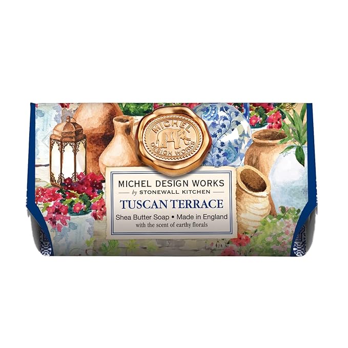 Michel Design Works Large Bath Soap Bar 8.7oz 246g - Tuscan Terrace