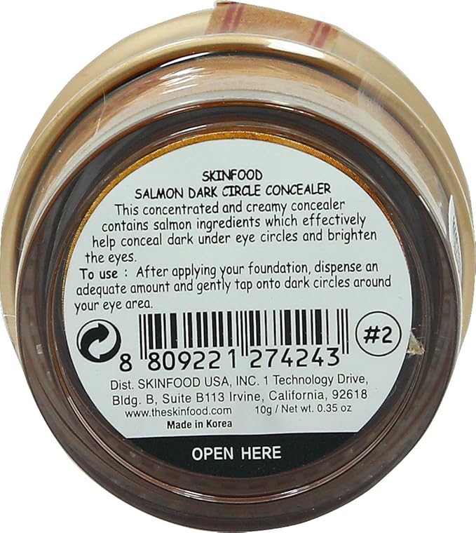 Salmon Dark Circle Concealer Cream #2 Made in Korea by Skinfood