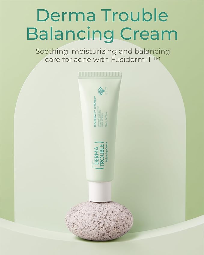 Derma Trouble Clear Toner Pads (60) + Balancing Cream (50ml) — LHA/PHA Exfoliation + Soothing Hydration for Bumpy, Acne-Prone Skin