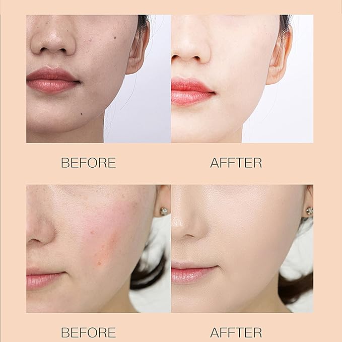 Mushroom Head Air Cushion BB Cream, Concealer Lasting Nude Makeup Moisturizing Brightening Pigment CC Liquid Foundation
