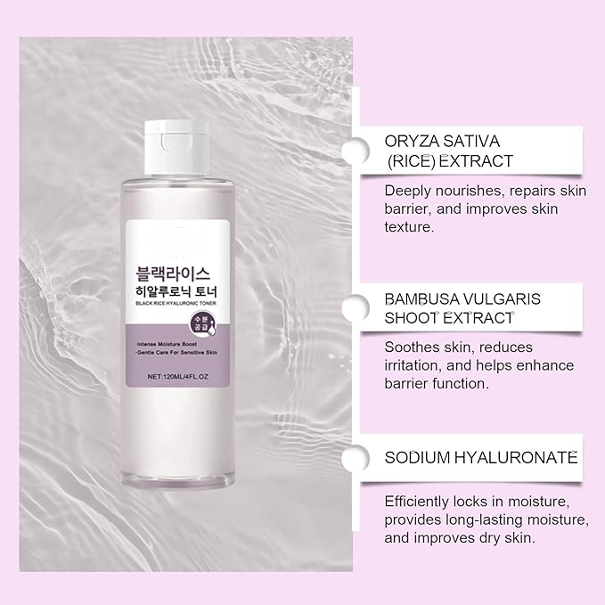 Daily Deep Hydrating Toner - Gentle Facial Essence Water, Long-Lasting Moisturizing, Soothes Dry/Tight Skin, Balances Oil(1PCS)