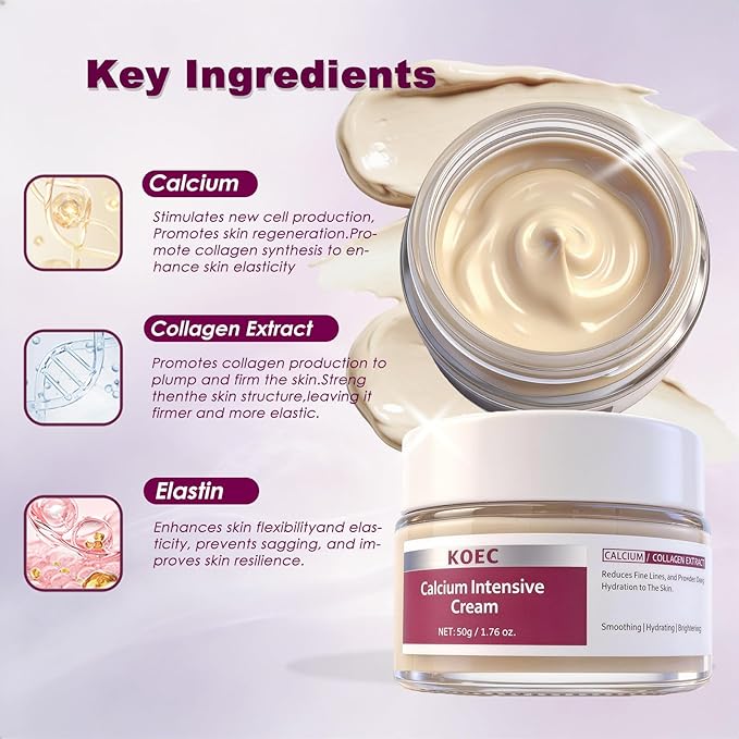 Calcium Daily SkinCare Set, Calcium Multi Balm Stick + Eye patch 60ea + Calcium Firming Cream, Firming-Looking Skin & Under-eye hollow plumping, Targets Wrinkles, Fine lines Dark Circles & Puffiness
