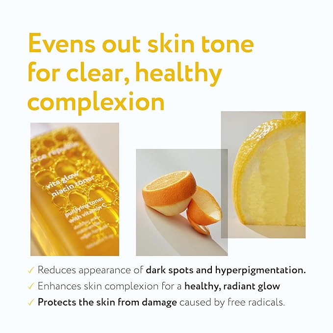 Face Republic Glow Prep Routine - Glow Gold Mineral Cleanser + Vita Glow Niacin Toner | Combination skin, Korean Skin care